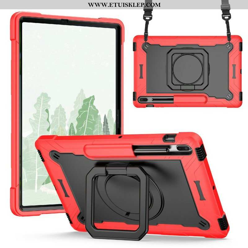 Etui do Samsung Galaxy Tab S8 Plus / Tab S7 Plus Wspornik I Pasek Na Ramię